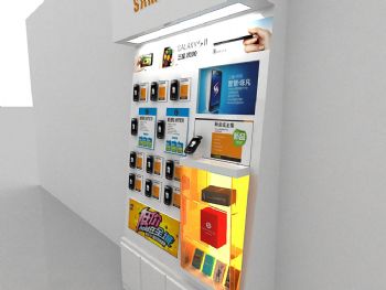 手机靠墙展示综合柜
