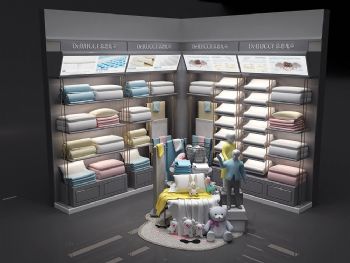 床上用品展示厅展示柜