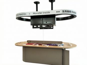 电子竞技对站台 体验台+电子屏幕天花支架