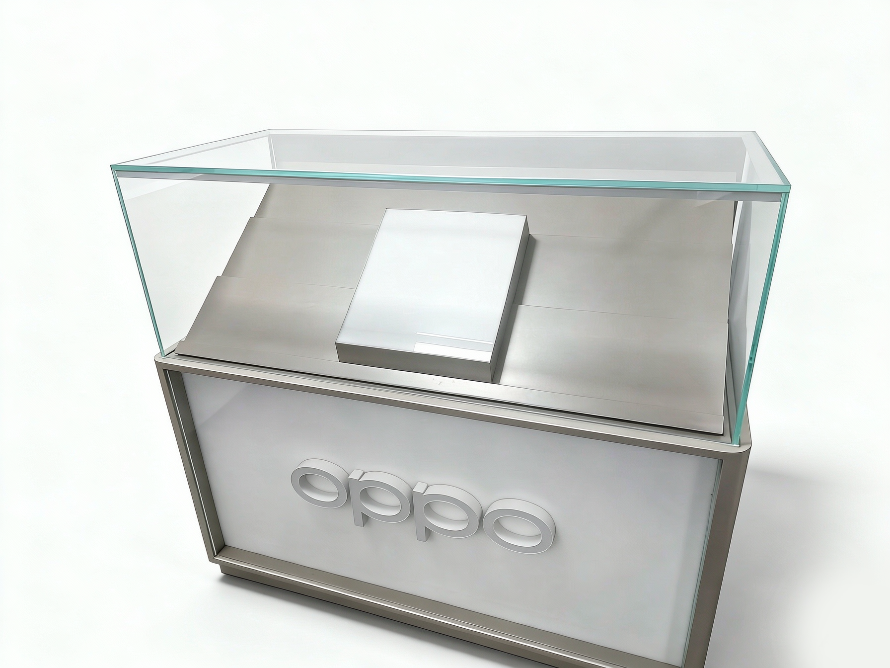 OPPO品牌玻璃柜 OPPO手机展示柜 品牌手机玻璃柜台定制